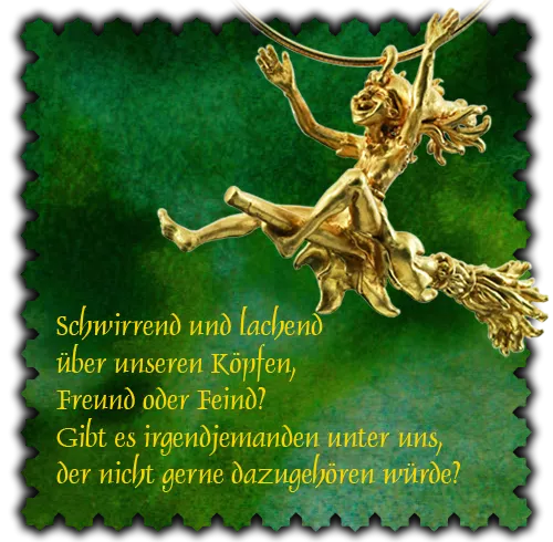 Schmuck Motiv Besenwesen