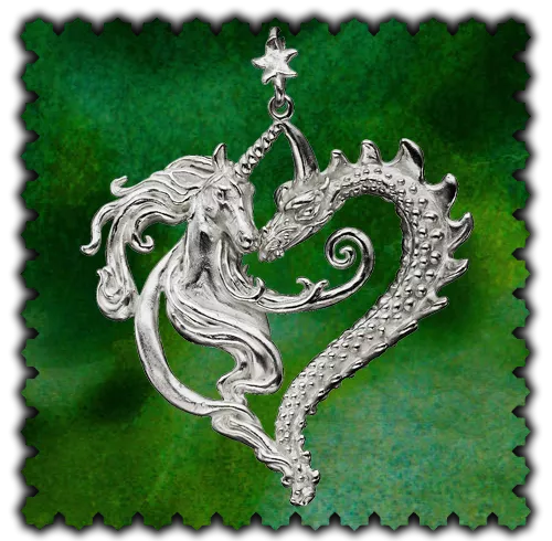 Anhänger Einhorn und Drache